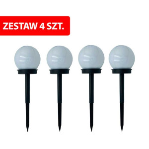 Lampy ogrodowe solarne LED, latarnie, zestaw 4 szt.