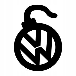 Naklejka na komputer laptop volkswagen 10 cm