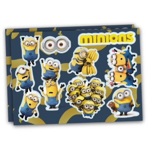 Naklejki szkolne MINIONKI na zeszyty