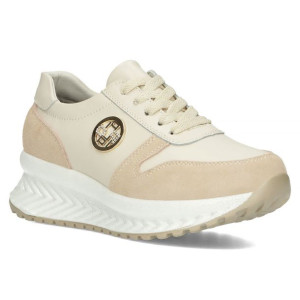 Sneakersy damskie na platformie Filippo 3547 beż