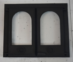 Drzwi B11 - 52x62 Cm + Termometr 0-500°c Drzwiczki Kominkowe Żeliwne