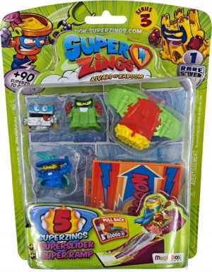 Super Zings 3 Zestaw Rampa Pojazd + 5 Figurek N