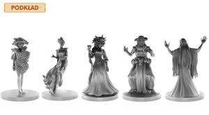 Potworności  - Zestaw 5 Figurek Z Podkładem Na Kampanię Rpg 25 Mm