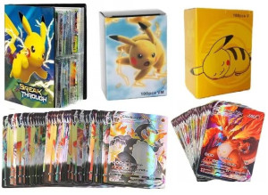 Zestaw Pokemon Karty 100 V-max + Album 240 Prezent