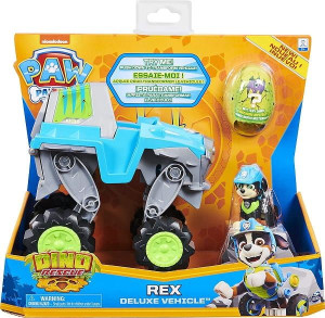 Psi Patrol Pojazd Deluxe Dino Rescue Rex + Figurka