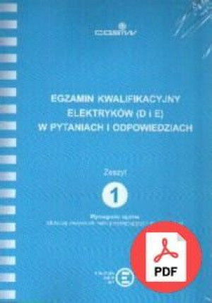 Egzamin kwalifikacyjny SEP (D i E) zeszyt-1 PDF