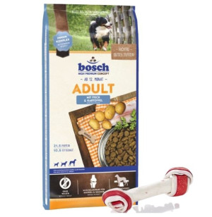 Bosch Adult Fish & Potato, ryba i ziemniak (nowa receptura) 15kg + MACED Ko