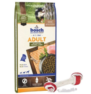 Bosch Adult Poultry & Millet, drób i proso (nowa receptura) 15kg + MACED Ko