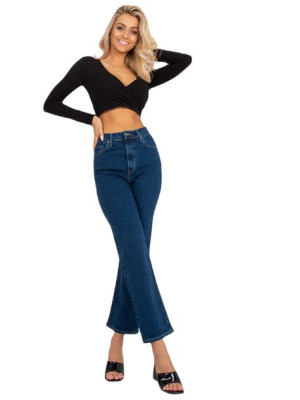 Spodnie jeans-RO-SP-2402.10-ciemny niebieski 38