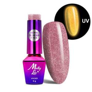 Lakier hybrydowy MollyLac Night Glowing 5g Nr 672 Sweetest Perfection