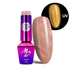 Lakier hybrydowy MollyLac Night Glowing 5g Nr 671 Introspectre