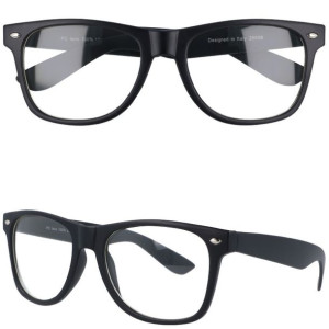 Okulary zerówki wayfarery kujonki nerdy