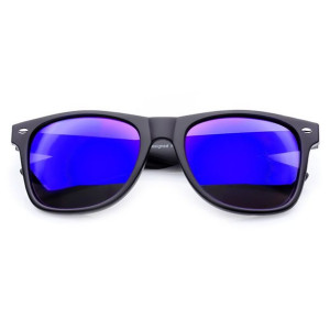 Okulary lustrzanki matowe wayfarer LAURE