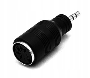 Adapter Gniazdo Din 545 / Wtyk Aux Jack 3,5 Stereo