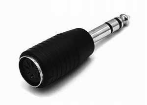 Adapter Gniazdo Din 545 / Wtyk Aux Jack 6,3 Stereo
