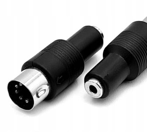 Adapter Wtyk Din 545 / Gniazdo Aux Jack 3,5 Stereo