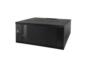 Szafa wisząca 9U, STRONG RACK, 600x450 kolor czarny, FLAT PACK ALANTEC