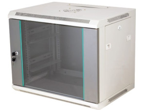 Szafka rack wisząca 19" 9U 600x450, kolor szary Q-LANTEC