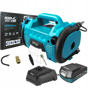 Dedra Kompresor Powietrza Aku. 18v Sas+ Led +2 Ah