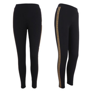 Legginsy Bawełniane Damskie 1 Szt. Xy 7135 Czarny L/xl