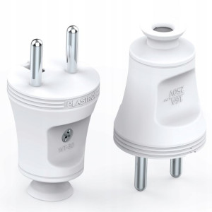 Wtyczka Prosta Rozbieralna Wt-30 Biała Plastrol
