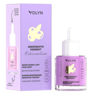 Yolyn Greenbiotic Ferment rozświetlające serum do twarzy Bardzo Borówkowe