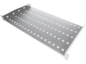 Półka stała 19" 1U głęb. 350mm, kolor szara, 2 punkty mocowania ALANTEC