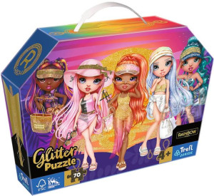Trefl Puzzle W Kuferku 70 El Rainbow High Glitter