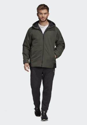 Nowa Ocieplana Męska Kurtka Z Kapturem Adidas R L