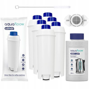 FILTR do EKSPRESU DELONGHI 6 sztuk + odkamieniacz