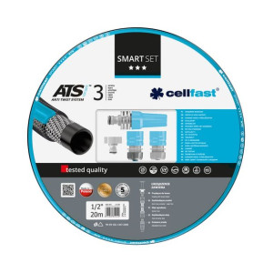 Zestaw wąż ogrodowy 1/2" 20 mb + końcówki IDEAL Cellfast