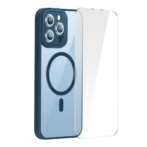 Zestaw ochronny Baseus Frame przeźroczyste etui i szkło iPhone 14 Pro Max