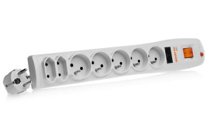 Filtr zasilający Acar P7 NET - 5 gniazd EURO, 2 gniazda EUROPLUG i 2x RJ45
