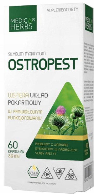Ostropest Sylimaryna 80% 60 Kaps. Wątroba Apetyt