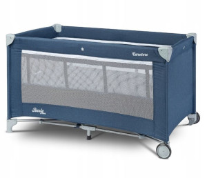 Caretero Basic Plus Łóżko Turystyczne Kojec Navy