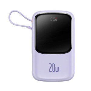 Powerbank Baseus Qpow Pro z kablem Lightning, USB-C, USB, 10000mAh, 20W