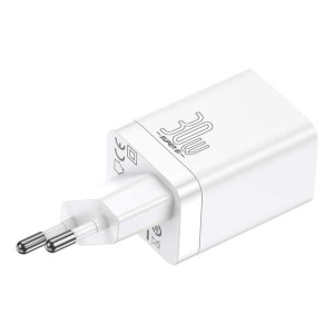 Ładowarka sieciowa Baseus Super Si Pro Quick Charger USB + USB-C 30W (biał