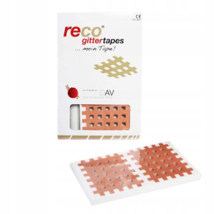 Tejpy Taśmy Krzyżowe Kinesiotaping Recotape 180szt