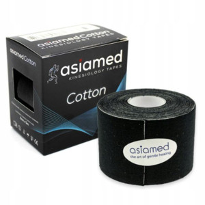 Tejpy Kinesiotaping Plastry Asiamed Czarne 5cmx5m