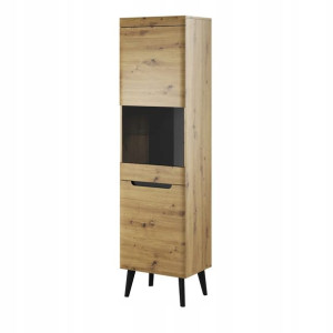 Witryna NORDI dąb artisan 53x197x40 cm HOMLA