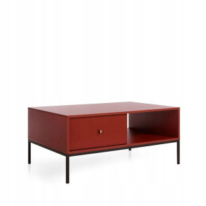 Szafka RTV STOJĄCA MONO bordowa 103x46x68 cm HOMLA