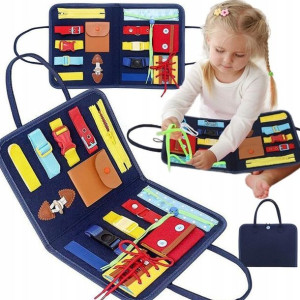 Tablica Manipulacyjna Sensoryczna Montessori