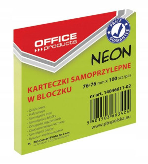 Bloczek Samoprzylepny, Karteczki, Notes, 76x76mm