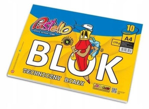 Blok techniczny A4 białe kartki Pastello