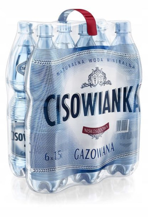 Cisowianka Gazowana 1,5l 1 Zgrzewka 6 Butelek
