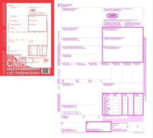 CMR LIST PRZEWOZOWY 800-1N 1org+3kopie numerowany