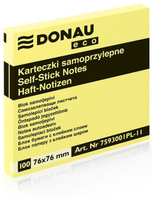 Donau Bloczek Samoprzylepny 76x76mm X 100