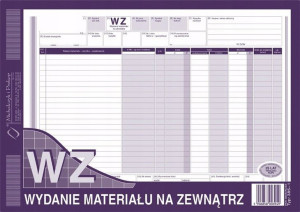 Druk Wz A4 385-1 Wydanie Materiału Na Zewnątrz