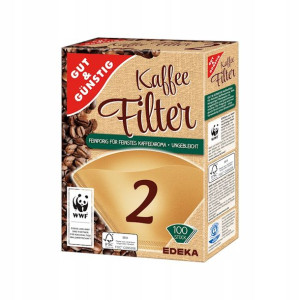 Filtry do kawy Gut & Günstig nr 2 ,100 sztuk