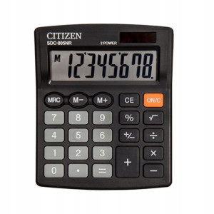Kalkulator Biurowy Citizen Sdc-805nr Czarny